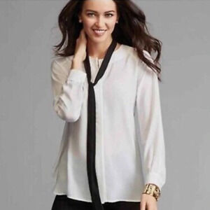 Cabi white oversized blouse size small